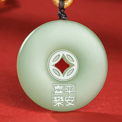 Peace & Joy | Pale Green Hetian Jade Pixiu Safety Buckle Pendant for Women, With Certificate & Collectible Value